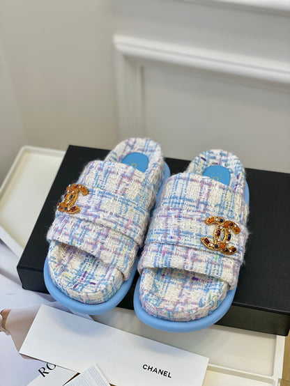 CHL Slippers Tweed 2 Color 's