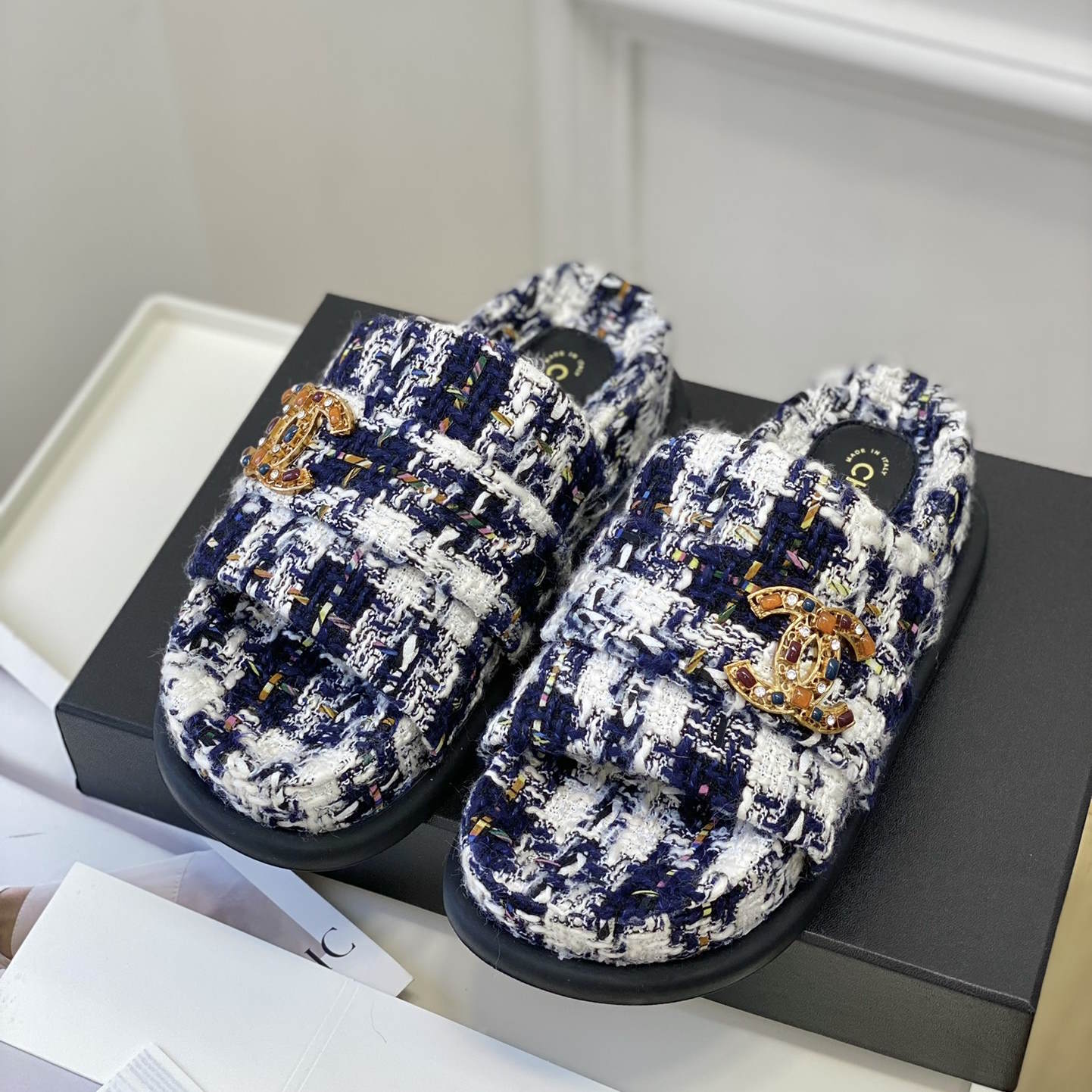 CHL Slippers Tweed 2 Color 's