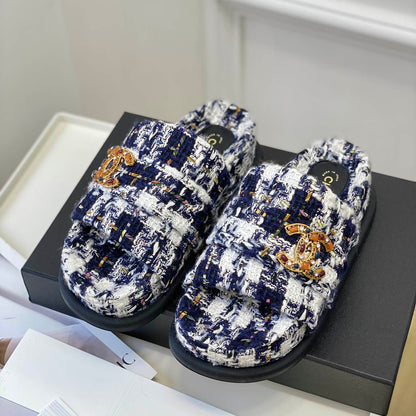 CHL Slippers Tweed 2 Color 's