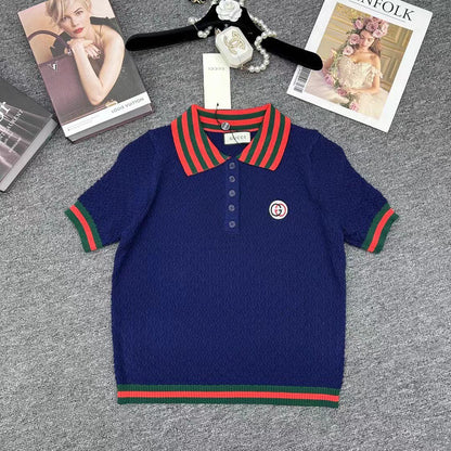 GU T-shirt  knitted Woman 3 Color 's Limited Polo