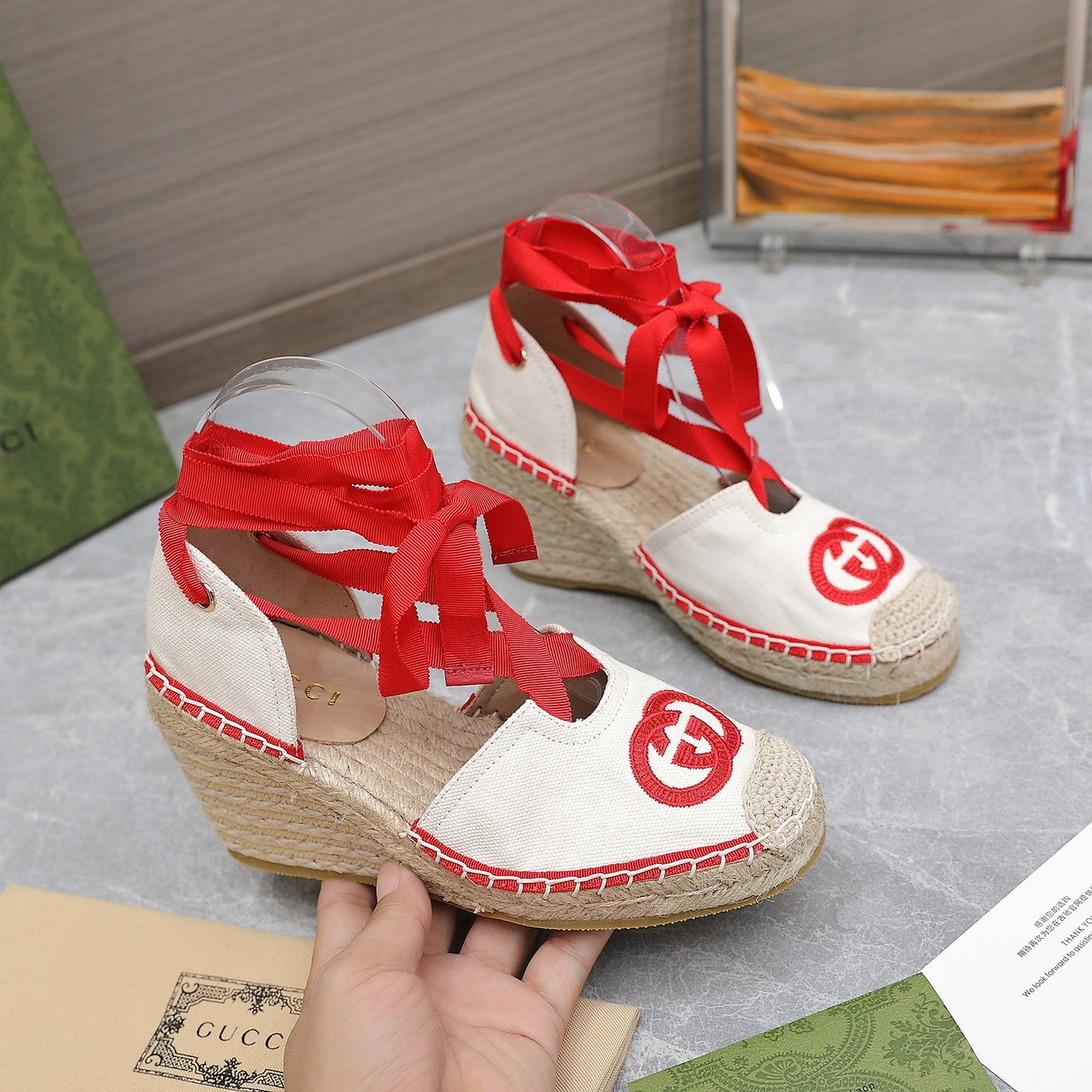 GU Wedge Sandals 2 Color 's