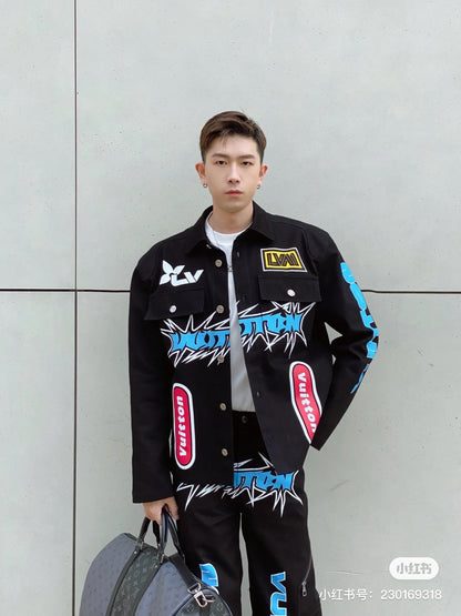 LU  Jacket Printed Denim  GO