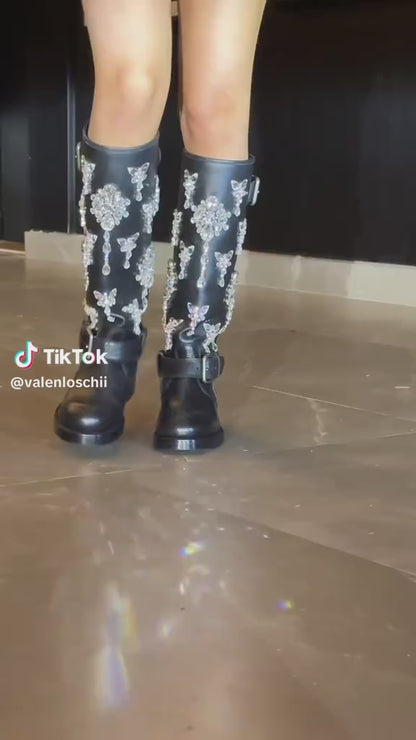 G D Woman Boots  High Jeweled Limited