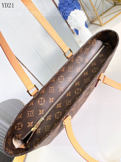 LU Shopping  Bag Leather 40 cm