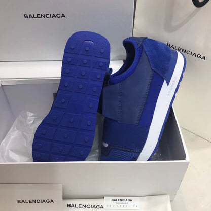 SNBAL  Race Runner Leather  Sneakers Blue Jeans