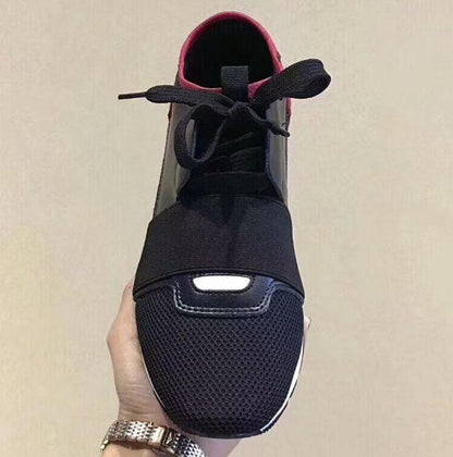 SNBAL  Race Runner Sneakers Black Wine