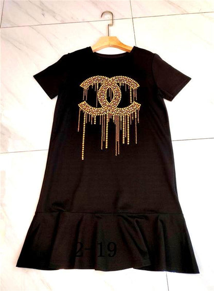 Chl Dress Black Logo