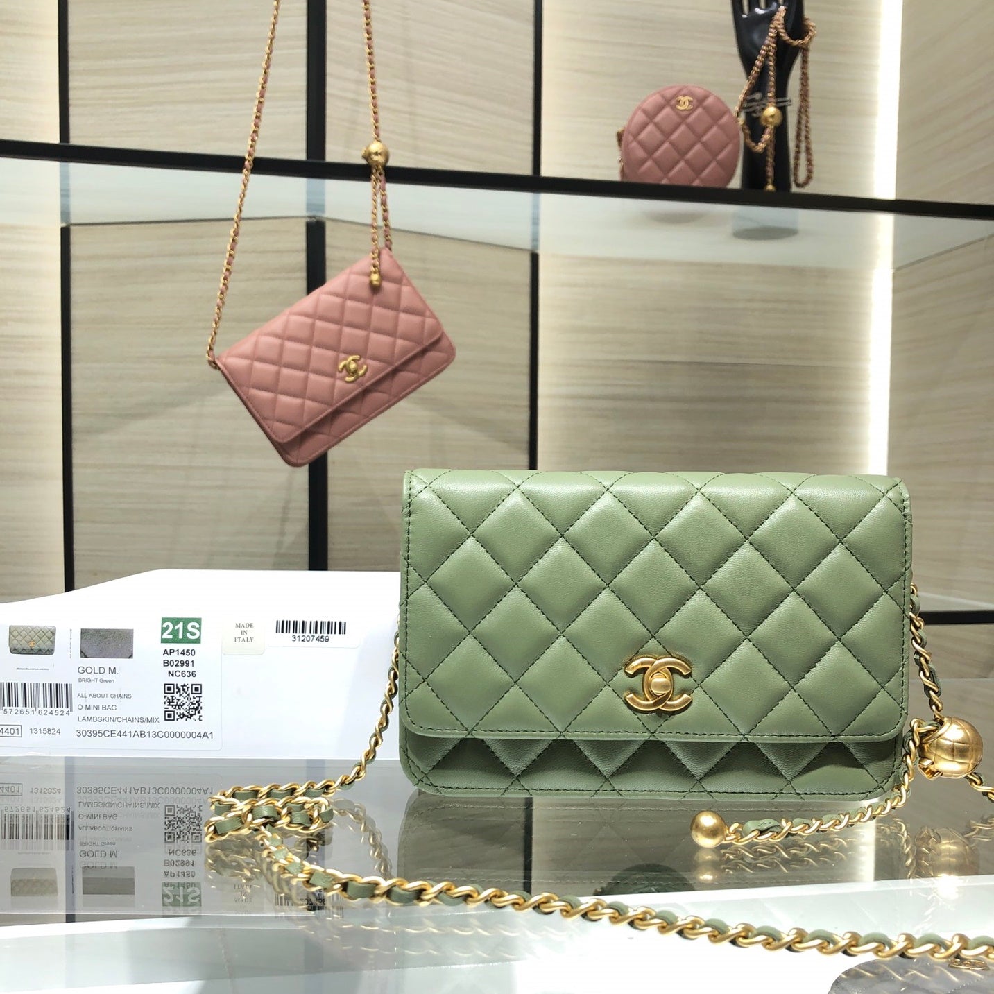 CHL  Wallet on Chain Bag 19 cm  6 Color 's