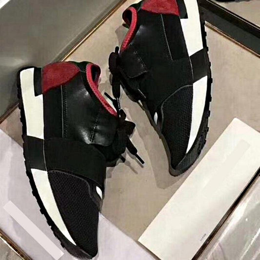 SNBAL  Race Runner Sneakers Black Wine