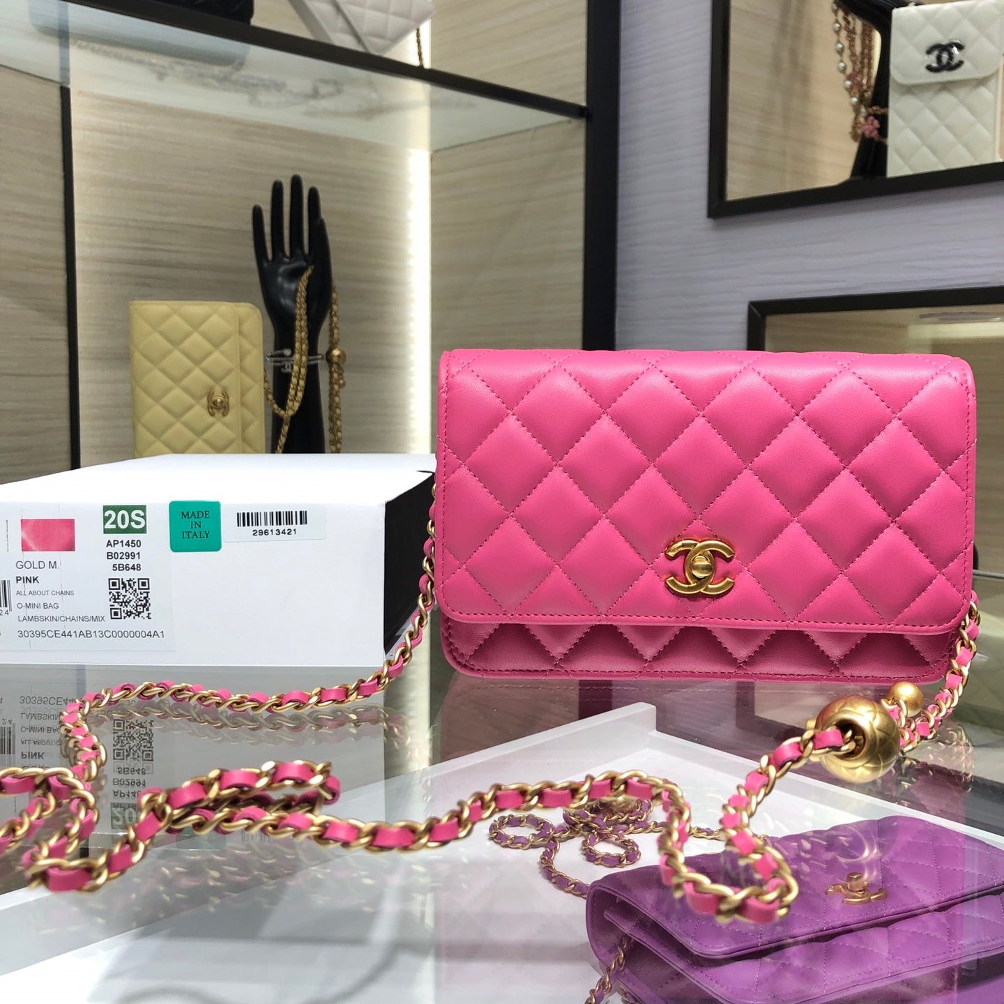 CHL  Wallet on Chain Bag 19 cm  6 Color 's