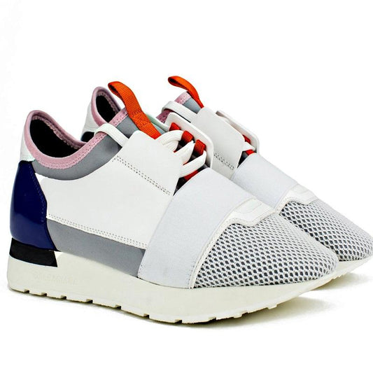SNBAL Race Runner Sneakers White Blue