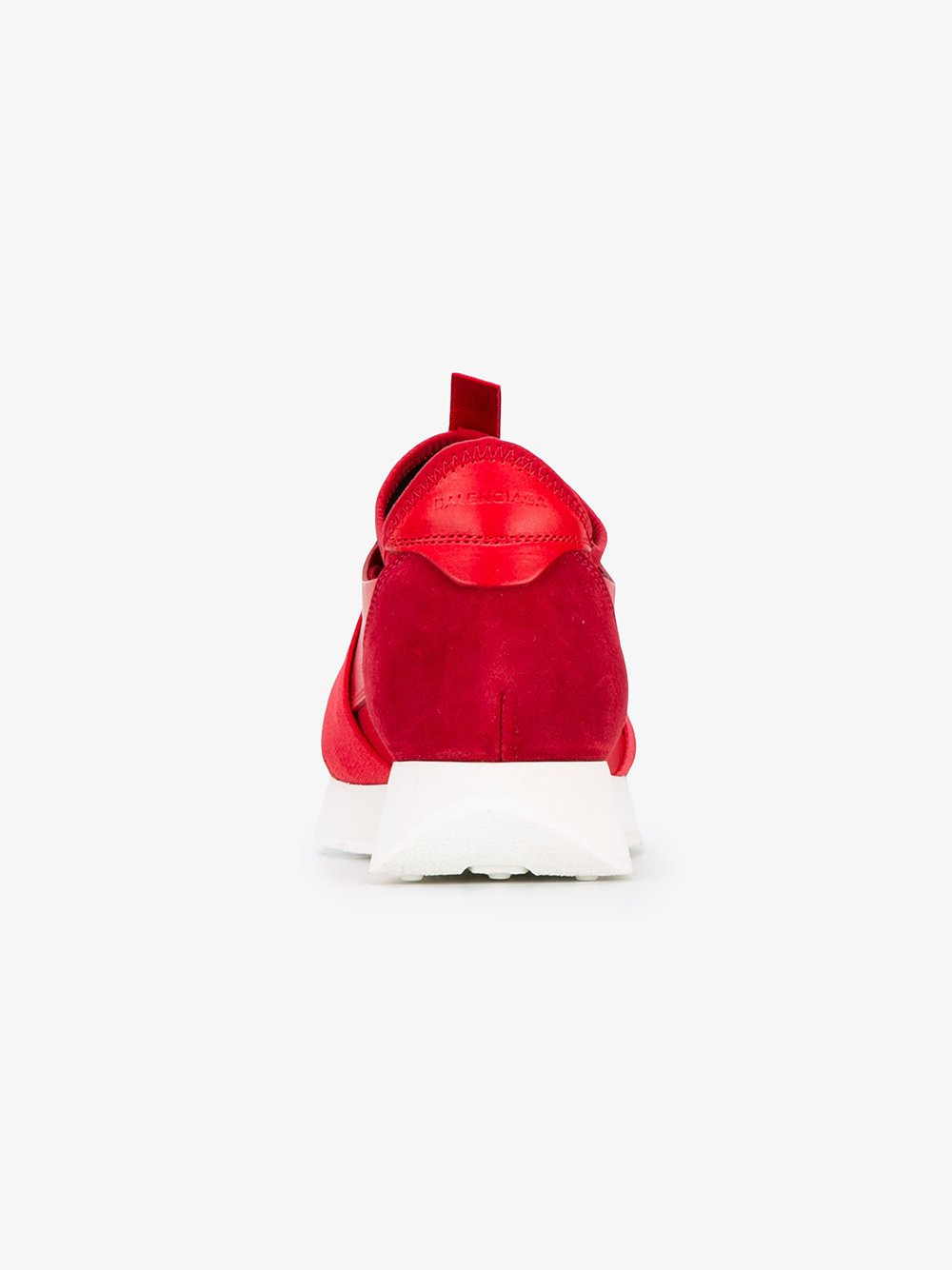 SNBAL  Race Runner Leather Sneakers Red