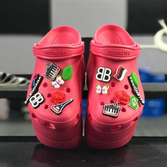 SNBAL  Platform shoes Crocs Charms