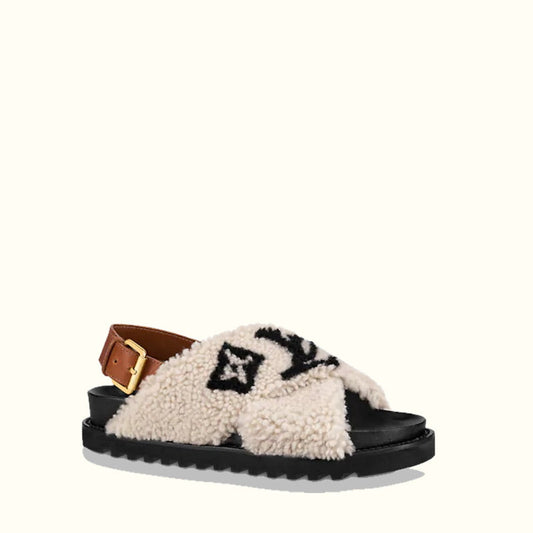 LU  Sandals Fur 2 Color 's