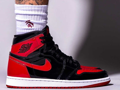 N*KE Retro High OG AJ1  Sneakers jorda BRED