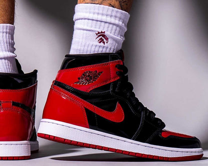 N*KE Retro High OG AJ1  Sneakers jorda BRED