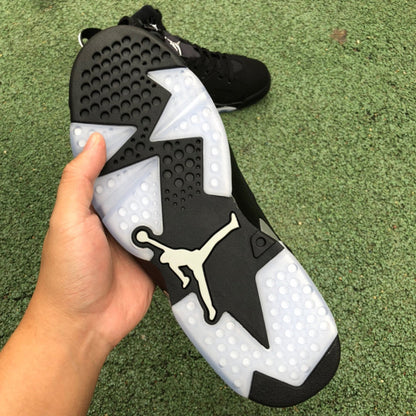 AJ6 N*KE Sneakers Jordan 6 Black Chrome 46