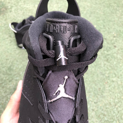 AJ6 N*KE Sneakers Jordan 6 Black Chrome 46