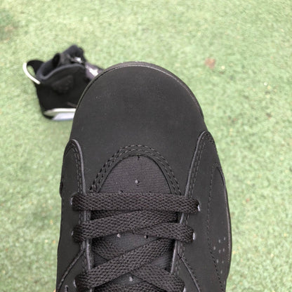 AJ6 N*KE Sneakers Jordan 6 Black Chrome 46