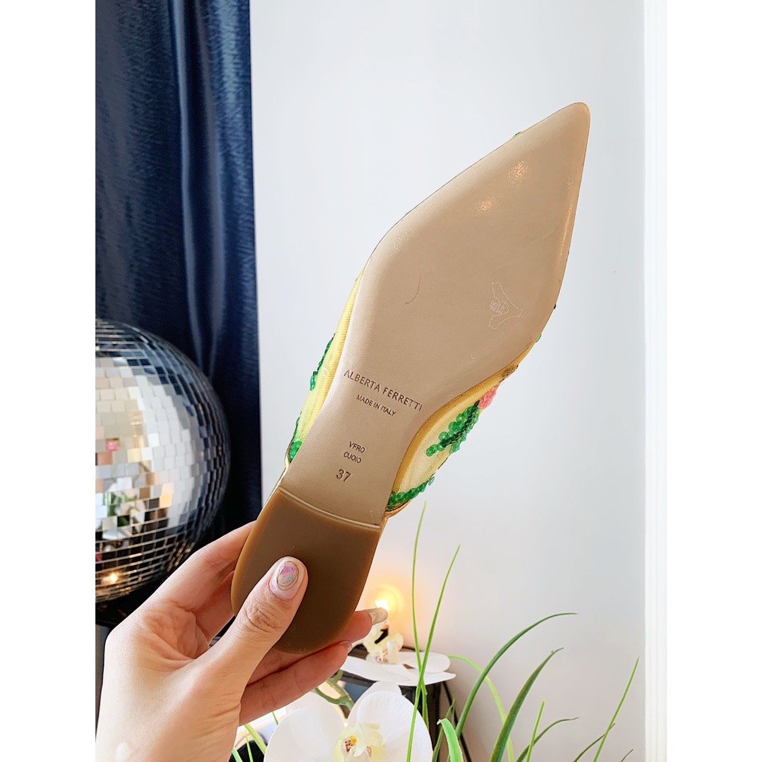 Alberta Fer Shoes Flowers Mule