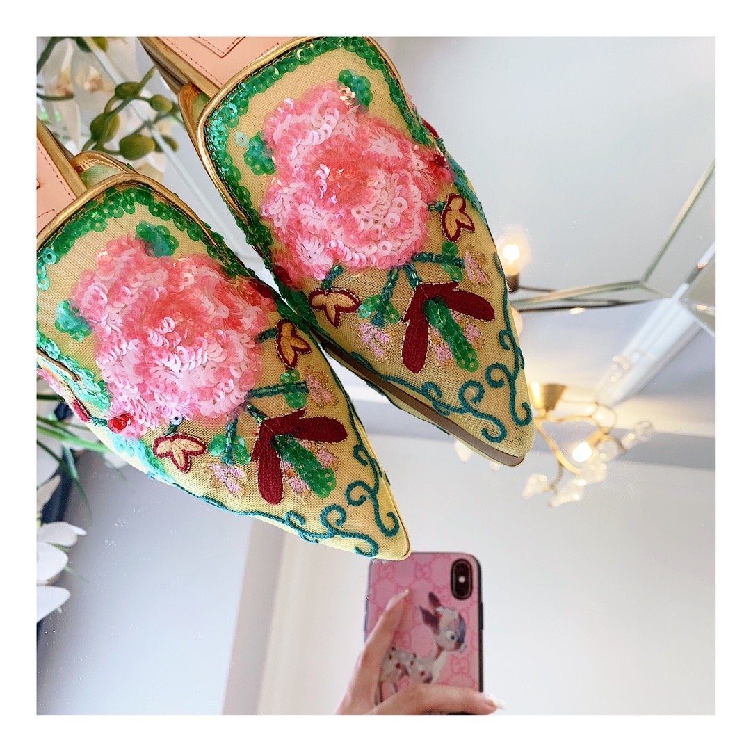 Alberta Fer Shoes Flowers Mule