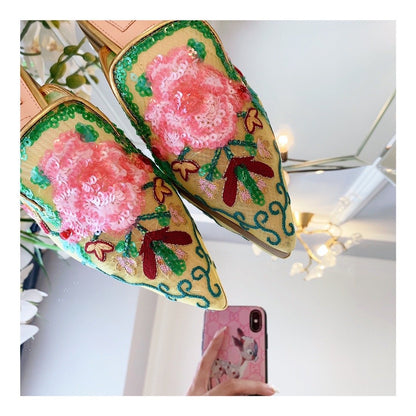 Alberta Fer Shoes Flowers Mule