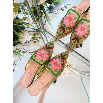 Alberta Fer Shoes Flowers Mule