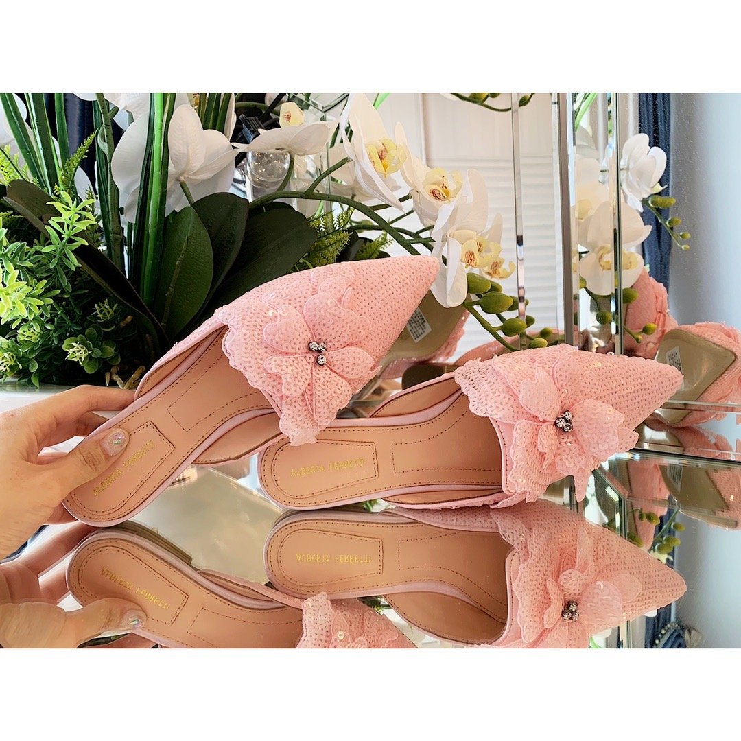 Alberta Fer Shoes Pink Mule