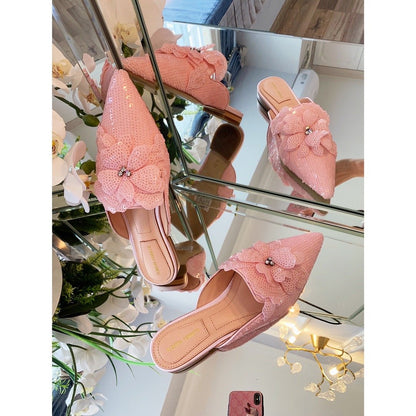 Alberta Fer Shoes Pink Mule