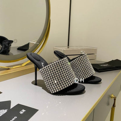 WANG Sandals Slippers Heels Stones