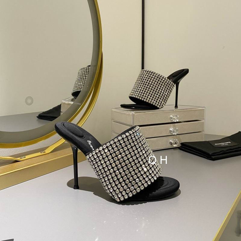 WANG Sandals Slippers Heels Stones