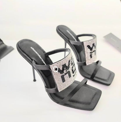 WANG Slippers  Shoes Heels 2 Color 's