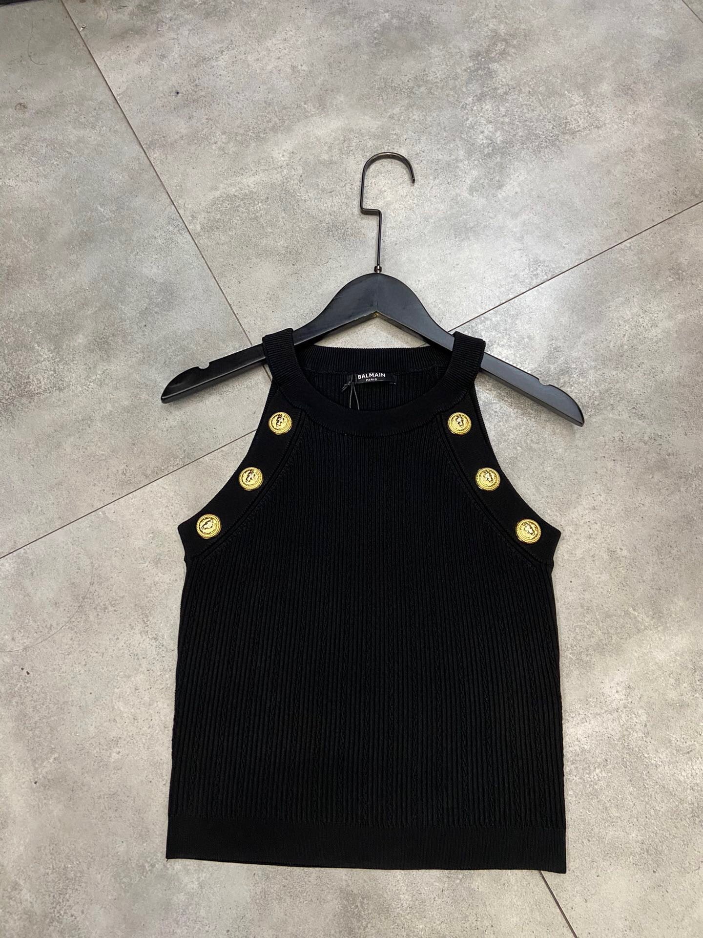 BALMA  Tank Knitted Top  T - shirt  3 Color's Woman