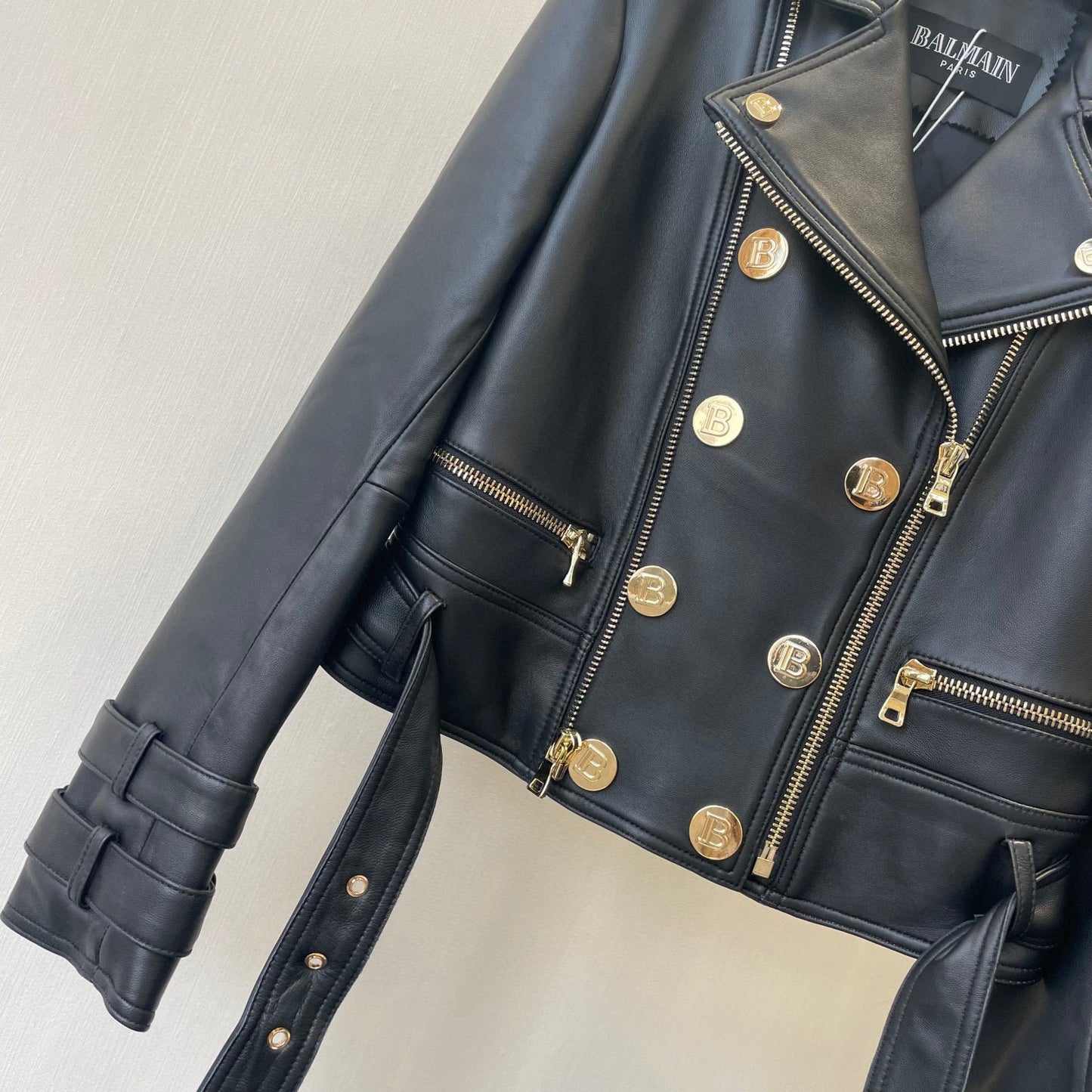 BALMA  Leather Jacket Woman