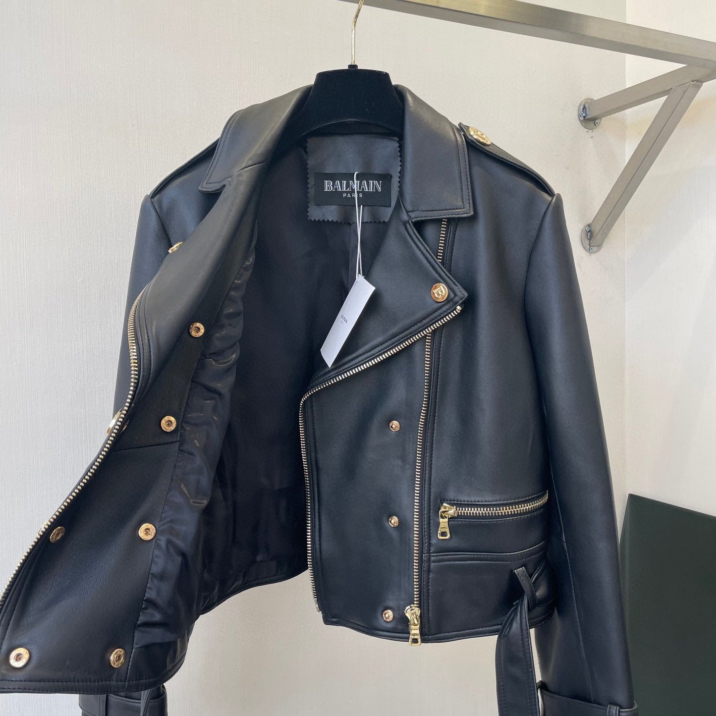 BALMA  Leather Jacket Woman