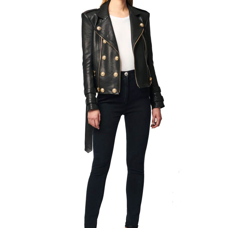 BALMA  Leather Jacket Woman