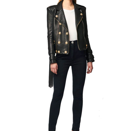 BALMA  Leather Jacket Woman