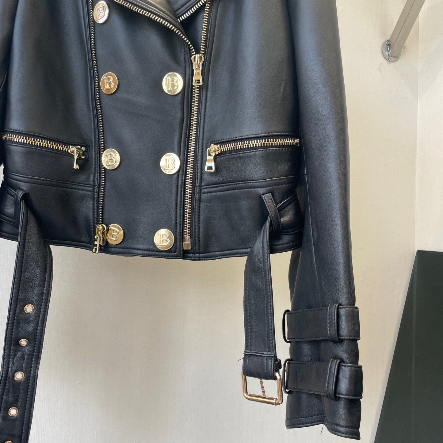 BALMA  Leather Jacket Woman