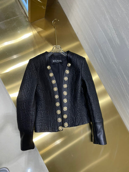 BALMA  Leather Jacket Woman
