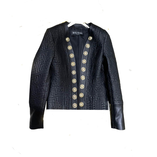 BALMA  Leather Jacket Woman