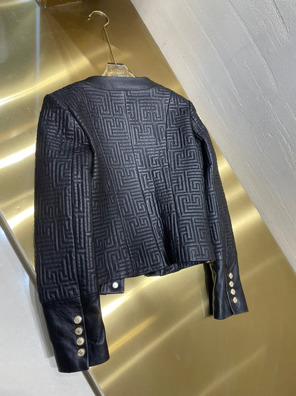 BALMA  Leather Jacket Woman