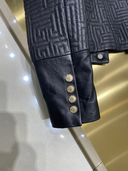 BALMA  Leather Jacket Woman