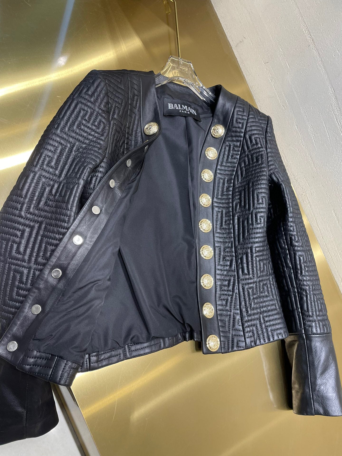 BALMA  Leather Jacket Woman