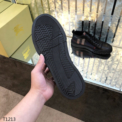 *BURBBER High Sneakers Plaid Black