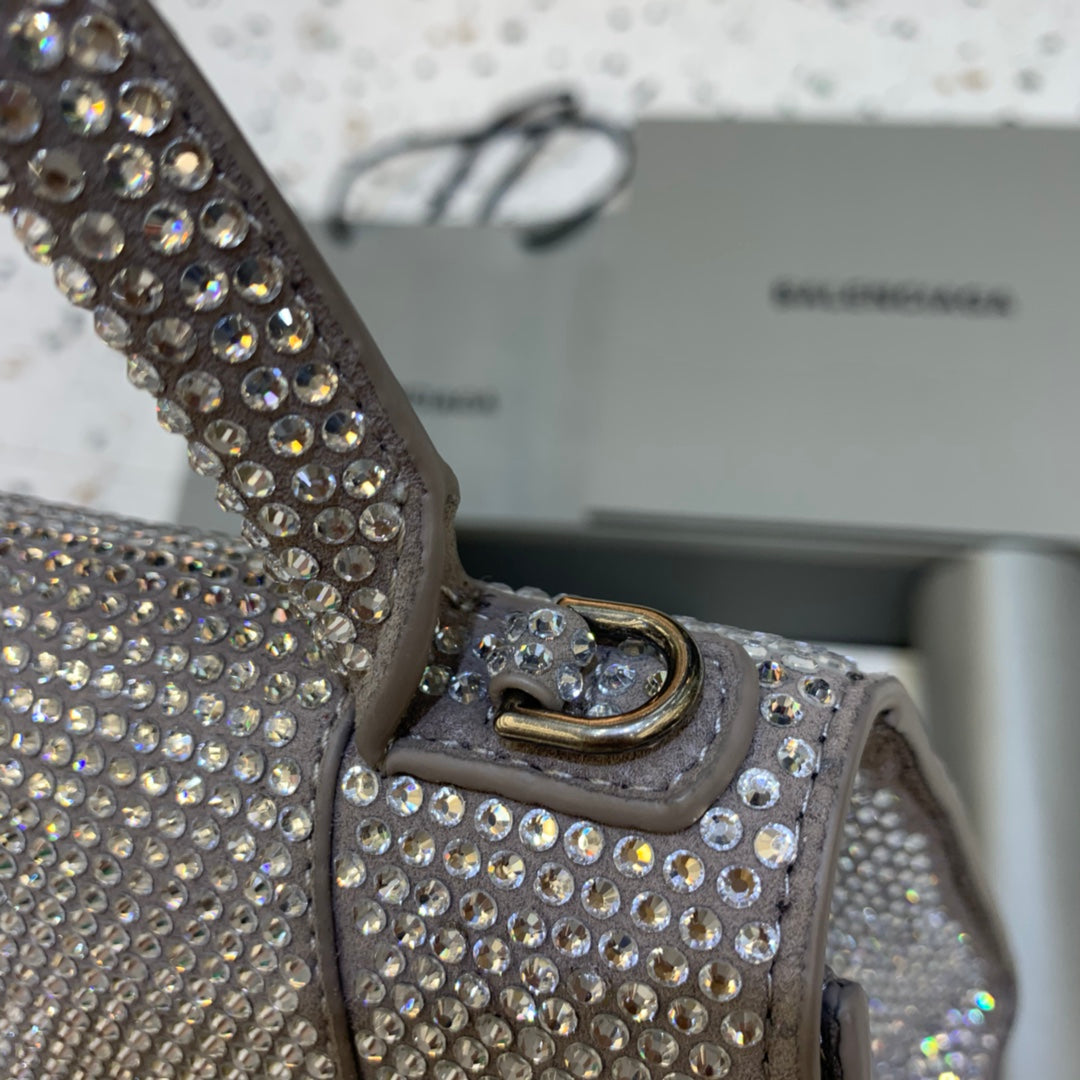 SNBAL Hourglass  Rhinestone Grey  Bag 2 Size 's and  4 Color 's