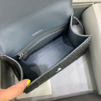SNBAL Hourglass  Rhinestone Grey  Bag 2 Size 's and  4 Color 's