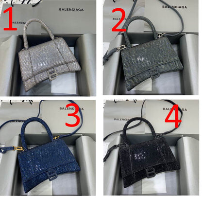 SNBAL Hourglass  Rhinestone Grey  Bag 2 Size 's and  4 Color 's