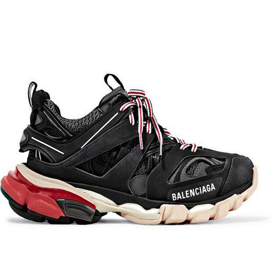 SNBAL Track Trainers Sneakers  Black Red