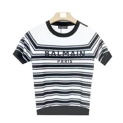 BALMA  Tank Knitted Top T - shirt  3 Color's Woman