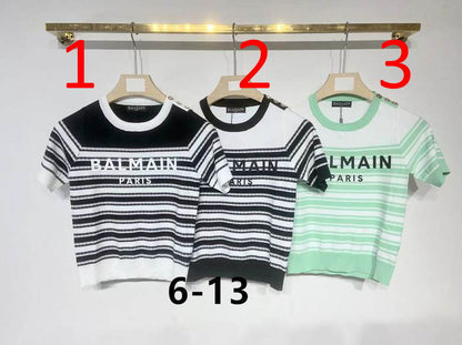 BALMA  Tank Knitted Top T - shirt  3 Color's Woman
